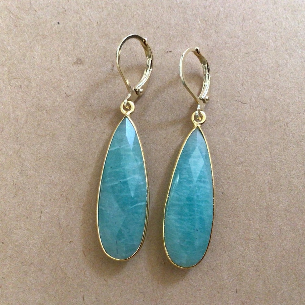 Amazonite Sundance Charm Earrings - Picture 7 of 7